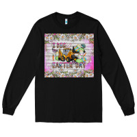 Black I Dig Easter Day Long Sleeve Tee - CowhideDigitalArt