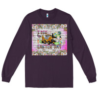 Plum I Dig Easter Day Long Sleeve Tee - CowhideDigitalArt