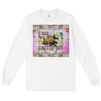 White I Dig Easter Day Long Sleeve Tee - CowhideDigitalArt