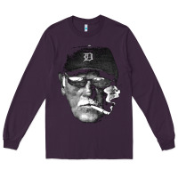 Plum newcigarette smoking jim leyland Long Sleeve Tee - linhVisuals