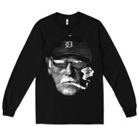 Black newcigarette smoking jim leyland Long Sleeve Tee - linhVisuals