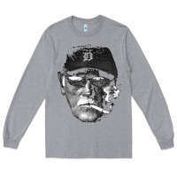 Heather Grey newcigarette smoking jim leyland Long Sleeve Tee - linhVisuals