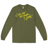 Army Green Call Me By Your Name Long Sleeve Tee - linhVisuals