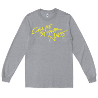 Heather Grey Call Me By Your Name Long Sleeve Tee - linhVisuals