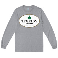 Heather Grey tegridy farms Long Sleeve Tee - linhVisuals
