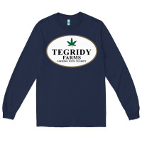Navy tegridy farms Long Sleeve Tee - linhVisuals