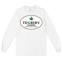 White tegridy farms Long Sleeve Tee - linhVisuals
