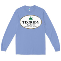 Colony Blue tegridy farms Long Sleeve Tee - linhVisuals