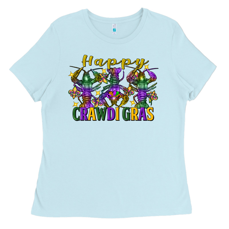 Happy Crawdi Gras Mardi Gras Crawfish Ladies Tee by FaDigitalArtStudio | Teevron