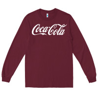 Burgundy newcoca cola Long Sleeve Tee - linhVisuals