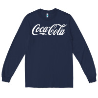 Navy newcoca cola Long Sleeve Tee - linhVisuals