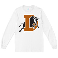 White Durham-bulls Long Sleeve Tee - linhVisuals