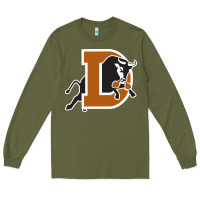 Army Green Durham-bulls Long Sleeve Tee - linhVisuals