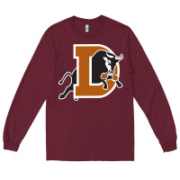 Burgundy Durham-bulls Long Sleeve Tee - linhVisuals