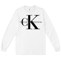White newcocaine & ketamine ck Long Sleeve Tee - linhVisuals