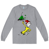 Heather Grey green eggs and ham Long Sleeve Tee - linhVisuals