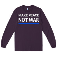 Plum make peace not war Long Sleeve Tee - linhVisuals