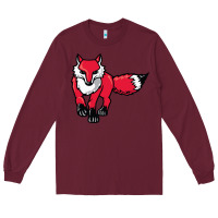 Burgundy marist red foxes Long Sleeve Tee - linhVisuals