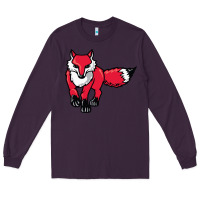 Plum marist red foxes Long Sleeve Tee - linhVisuals
