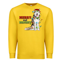 Lemon Merry And Bright Husky Premium Sweatshirt - RanaPortraitStore
