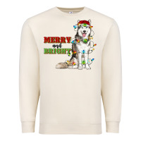 Sandshell Merry And Bright Husky Premium Sweatshirt - RanaPortraitStore