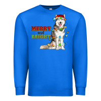 True Royal Merry And Bright Husky Premium Sweatshirt - RanaPortraitStore