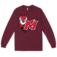 Burgundy marist red foxes Long Sleeve Tee - linhVisuals