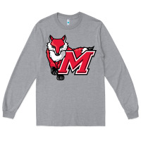 Heather Grey marist red foxes Long Sleeve Tee - linhVisuals