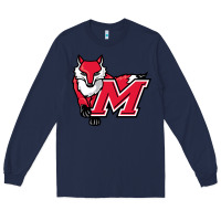 Navy marist red foxes Long Sleeve Tee - linhVisuals
