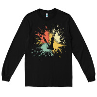 Black chess t  shirt c h e s s i n k s p l a s h t  shirt Long Sleeve Tee - linhVisuals