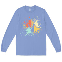 Colony Blue chess t  shirt c h e s s i n k s p l a s h t  shirt Long Sleeve Tee - linhVisuals