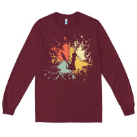 Burgundy chess t  shirt c h e s s i n k s p l a s h t  shirt Long Sleeve Tee - linhVisuals