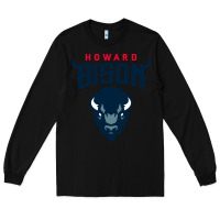 Black howard bison Long Sleeve Tee - linhVisuals