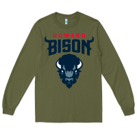 Army Green howard bison Long Sleeve Tee - linhVisuals