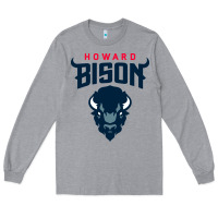 Heather Grey howard bison Long Sleeve Tee - linhVisuals