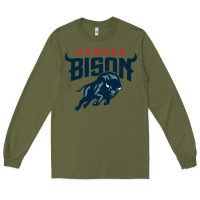 Army Green howard bison Long Sleeve Tee - linhVisuals