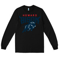 Black howard bison Long Sleeve Tee - linhVisuals