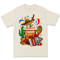 Bone Mexican Frappe With Cactus Sombrero And Maracas Premium Tee - FaDigitalArtStudio