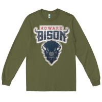 Army Green howard bison Long Sleeve Tee - linhVisuals