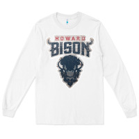 White howard bison Long Sleeve Tee - linhVisuals