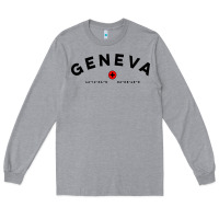 Heather Grey geneva switzerland clothing gifts and souvenirs Long Sleeve Tee - linhVisuals