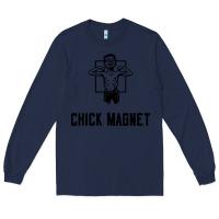 Navy chick magnet Long Sleeve Tee - linhVisuals