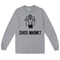Heather Grey chick magnet Long Sleeve Tee - linhVisuals