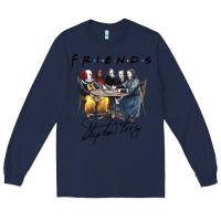Navy Horror friends Long Sleeve Tee - linhVisuals