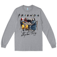 Heather Grey Horror friends Long Sleeve Tee - linhVisuals