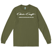 Army Green chris boat company Long Sleeve Tee - linhVisuals