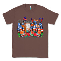 Chestnut All American Mama Cow Flowers Classic Tee - CowCowDesign