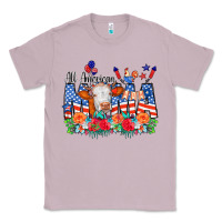 Lilac All American Mama Cow Flowers Classic Tee - CowCowDesign