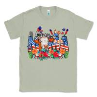 Matcha All American Mama Cow Flowers Classic Tee - CowCowDesign