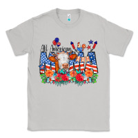 Moon Dust All American Mama Cow Flowers Classic Tee - CowCowDesign